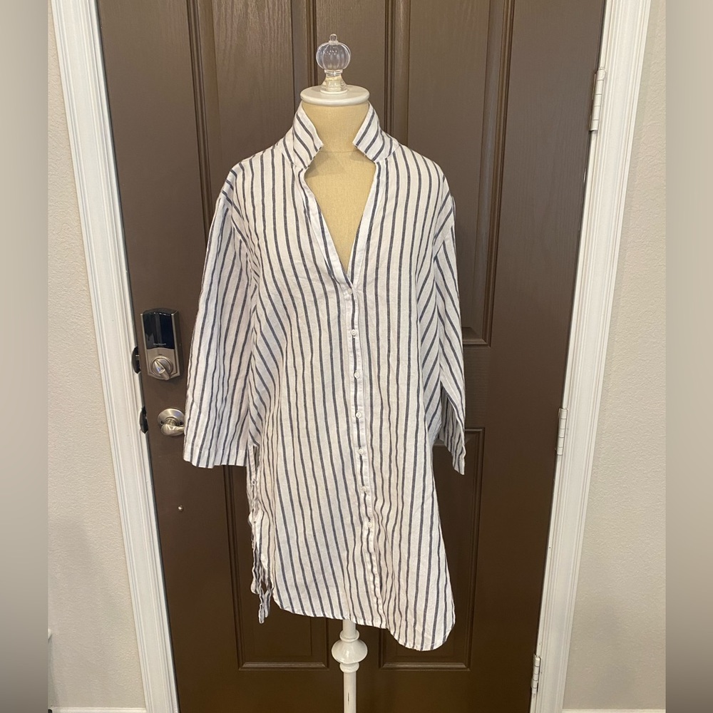 Hyped Unicorn 3/4 sleeve striped top